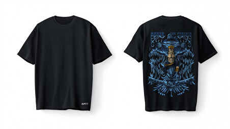 Bumeta One Piece Marco Phoenix Oversize Unisex Tişört T-Shirt