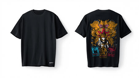 Bumeta Yu-Gi-Oh Koleksiyon Anime Oversize Unisex Tişört T-Shirt