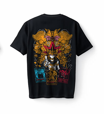 Bumeta Yu-Gi-Oh Koleksiyon Anime Oversize Unisex Tişört T-Shirt