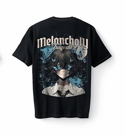 Bumeta Dark Academia Melancholy Tragedies Oversize Unisex Tişört T-Shirt