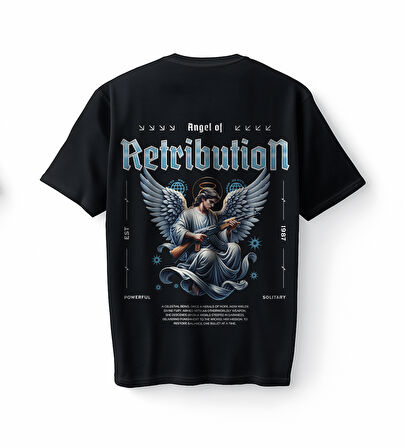 Bumeta Angel of Retribution Oversize Unisex Tişört T-Shirt