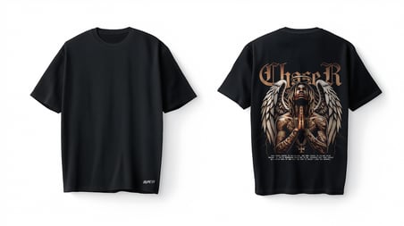 Bumeta Chaser Dark Angel Streetwear Oversize Unisex Tişört T-Shirt