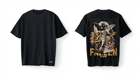 Bumeta Fallen Angel Oversize Unisex Tişört T-Shirt