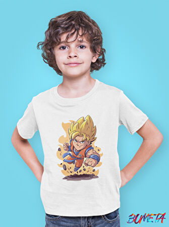 Bumeta Dragon Ball Z Goku Chibi Çizgi Film Dizi Çocuk Tişört T-shirt