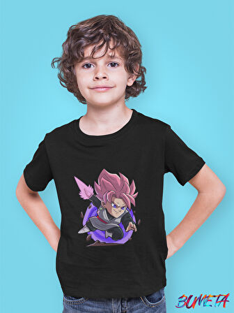 Bumeta Dragon Ball Super Goku Black Chibi Çizgi Film Dizi Çocuk Tişört T-shirt