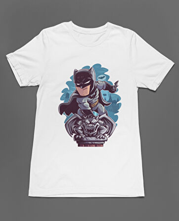Bumeta Batman Chibi Çizgi Film Dizi Unisex Tişört T-Shirt