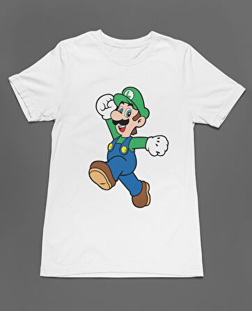 Bumeta Super Mario Luigi Unisex Tişört T-Shirt