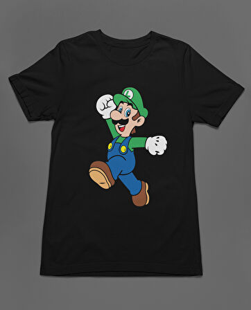 Bumeta Super Mario Luigi Unisex Tişört T-Shirt
