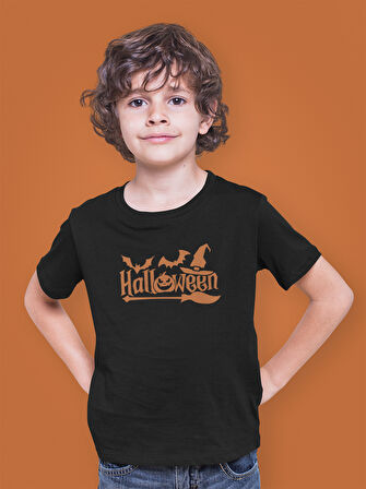 Bumeta Halloween Bumeta Logo Çocuk Tişört T-shirt