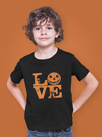 Bumeta Halloween Love Cadılar Bayramı Çocuk Tişört T-shirt