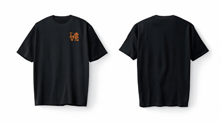 Bumeta Halloween Love Cadılar Bayramı Oversize Unisex Tişört T-Shirt