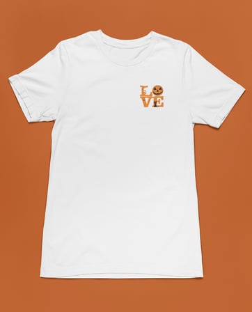 Bumeta Halloween Love Cadılar Bayramı Unisex Tişört T-Shirt