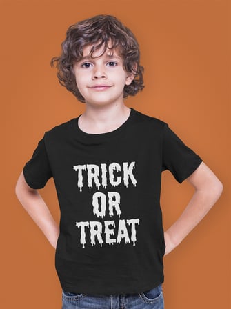 Bumeta Trick Or Treat Beyaz Çocuk Tişört T-shirt