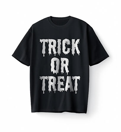 Bumeta Trick Or Treat Oversize Unisex Tişört T-Shirt