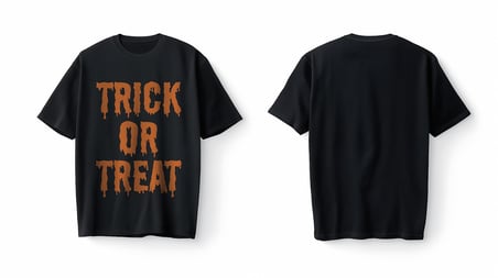 Bumeta Trick Or Treat Turuncu Oversize Unisex Tişört T-Shirt