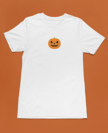 Bumeta Halloween Pumpkin Face Bal Kabağı Unisex Tişört T-Shirt