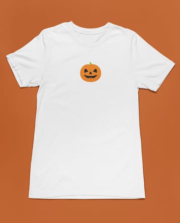 Bumeta Halloween Pumpkin Face Bal Kabağı Unisex Tişört T-Shirt