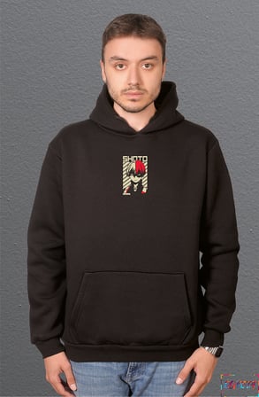 Bumeta Anime Stil Shoto Todoroki Baskılı Sweetshirt Unisex Kapüşonlu Hoodie