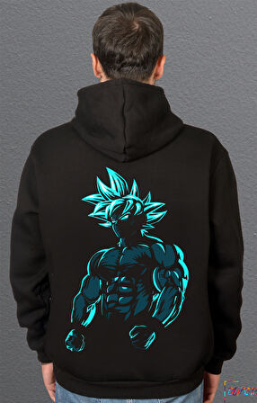 Bumeta Beast Goku Anime Güçlü Strong Body Building Sweetshirt Unisex Kapüşonlu Hoodie