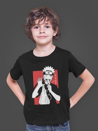 Bumeta Naruto Anime Stil Kakashi Ice Cream Japanese Japon Çocuk Tişört T-shirt