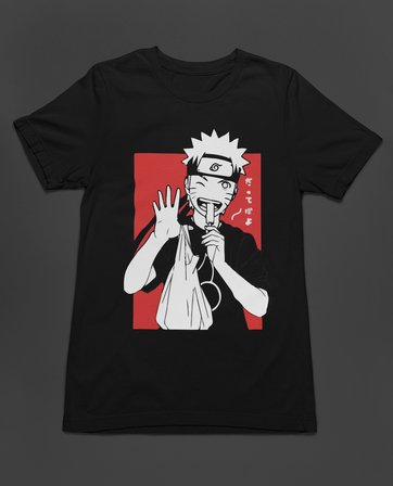 Bumeta Naruto Anime Stil Kakashi Ice Cream Japanese Japon Unisex Tişört T-Shirt