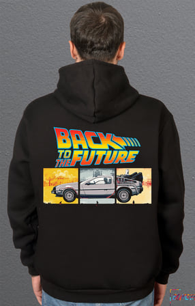 Bumeta Back To The Future Film Geleceğe Dönüş Sweatshirt Unisex Kapüşonlu Hoodie