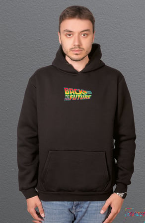 Bumeta Back To The Future Film Geleceğe Dönüş Sweatshirt Unisex Kapüşonlu Hoodie