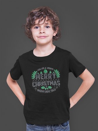 Bumeta Have a Very Merry Christmas Green Çocuk Tişört T-shirt