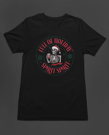 Bumeta Full of Holiday Spirit Noel Temalı Unisex Tişört T-Shirt