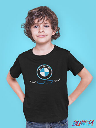 Bumeta 3'lü Paket Bmw M Sport Car Logo Araba Çocuk Tişört T-shirt