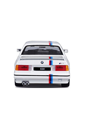 BMW 3 SERIES 1989 MODEL M3 White (E30) 1:24 Ölçek Burago Marka