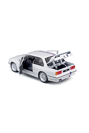BMW 3 SERIES 1989 MODEL M3 White (E30) 1:24 Ölçek Burago Marka