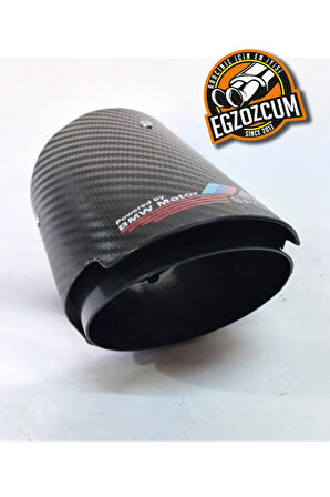 90 mm. Msport logolu tekli  siyah Akrapovic egzoz ucu