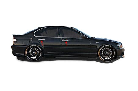 BMW 3 Serisi E-46 1998-2003 Kapı Kolu Kromu 4 Kapı P.Çelik