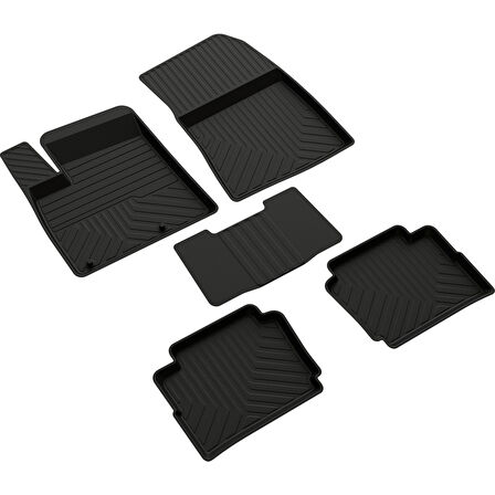 Nissan Qashqai 3 E-Power (Elektrikli) 2021 ve Üstü 4d Havuzlu Kauçuk Paspas Bmy