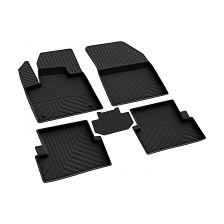 Peugeot 5008 Active 2016 ve Üstü 4d Havuzlu Kauçuk Paspas Bmy