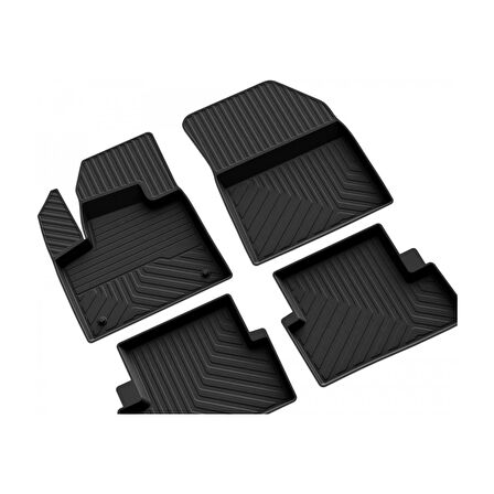 Peugeot 5008 Allure 2016 ve Üstü 4d Havuzlu Kauçuk Paspas Bmy