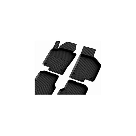 Skoda Fabia 2 2007-2014 4d Havuzlu Kauçuk Paspas Bmy