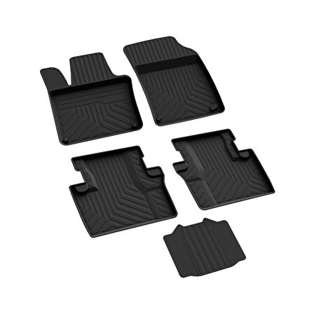 Volvo XC90 2 2015 ve Üstü 4d Havuzlu Kauçuk Paspas Bmy