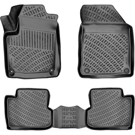 Jeep Cherokee ( Kl ) 2019 Sonrası 3D Araca Özel Havuzlu Paspas Bmy