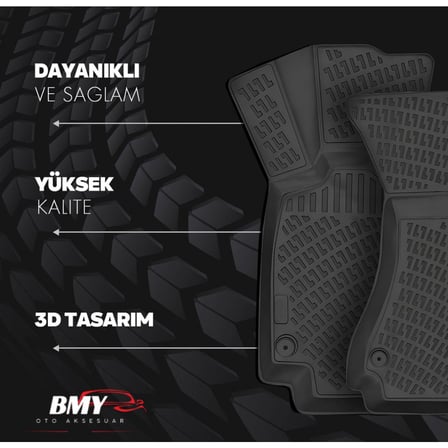 Citroen C3 Aircross Alt Bagaj Hareketli Koltuk 2016 Sonrası 3D Araca Özel Paspas ve Bagaj Havuzu Bmy