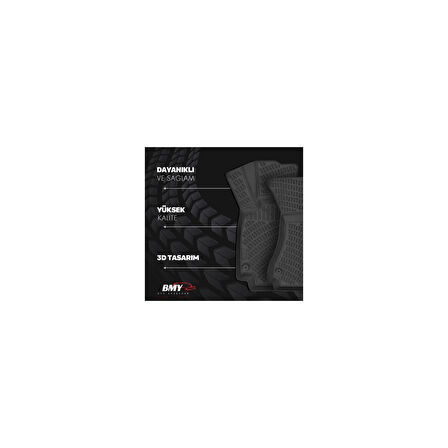 Citroen C3 Aircross 2025 Sonrası Hybrid (Sabit Zemin) 3D Araca Özel Paspas ve Bagaj Havuzu Set Bmy