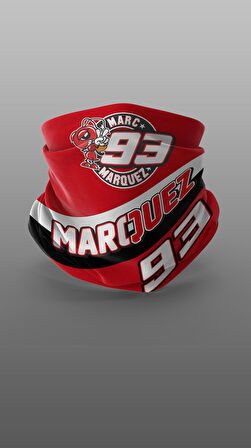 Marquez Motorcu Buff Maske Outdoor Boyunluk Unisex Bandana