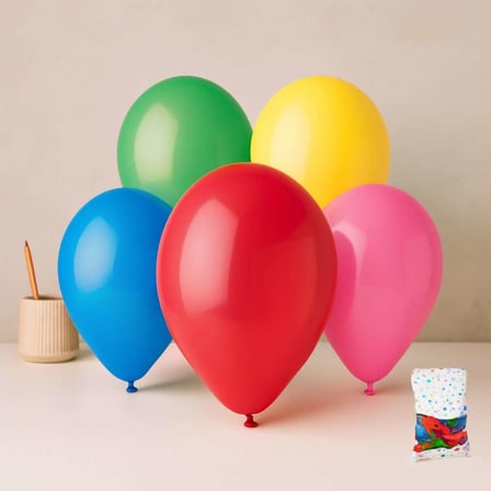 Renkli Klasik Balon 26 cm (10'') - 100'lü Paket