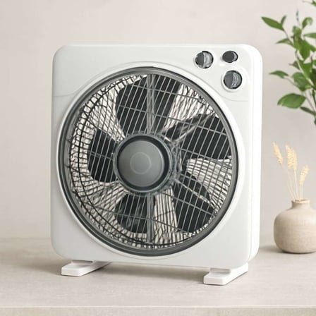 12 inç Kutu Vantilatör 40W 3 Kademe Zaman Ayarlı