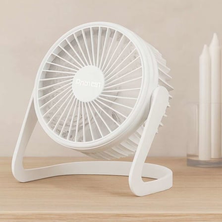 USB Şarjlı Masaüstü Fan 14.5x14.1 cm PVC Gövde