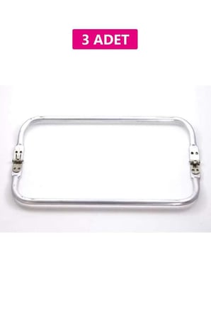 Gizli Metal Çanta Bursu – 3 Adet - 30 cm - Metal Çanta Aparatı Çanta Aksesuarı