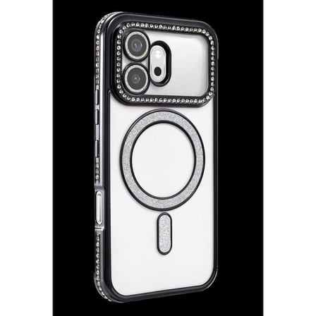 Huawei Honor 600 Joke Simli Magneticsafe Kılıf - Siyah