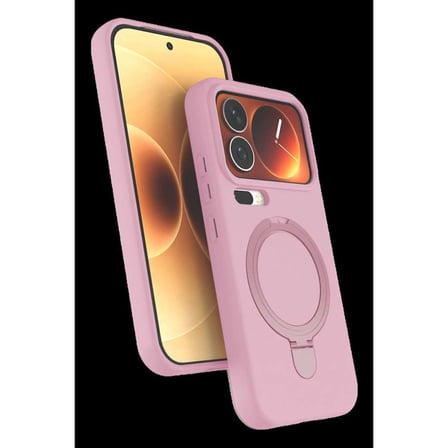 Mi 17 Pro Regal Magsafe Standlı Kapak - Açık Pembe
