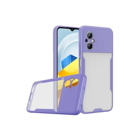Poco M5 Kılıf Platin Silikon - Lila